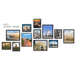Bộ 11 tranh Sài Gòn hiện đại MS118