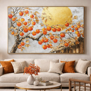 Tranh Kim Nguyệt Hồng Đào PTR01259