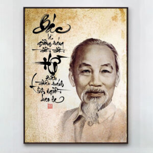 Tranh bác Hồ PTR01157