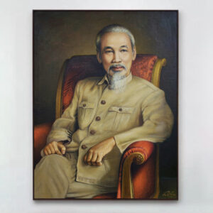 Tranh bác Hồ PTR01155
