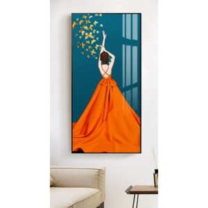 Tranh tráng gương hiện đại cô gái quyến rũ TG0104