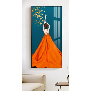 Tranh tráng gương hiện đại cô gái quyến rũ TG0104