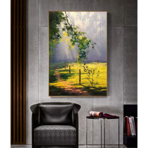 Tranh đơn vệt nắng cuối trời PTR0155
