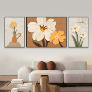 Tranh tráng gương hoa thủy tiên TG0311