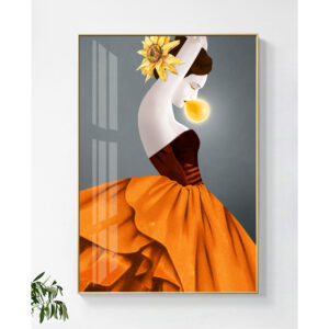 Tranh tráng gương cô gái thiên thần TG0128