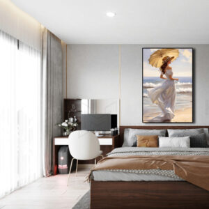 Tranh cô gái quyến rũ trang trí phòng ngủ PTR01188