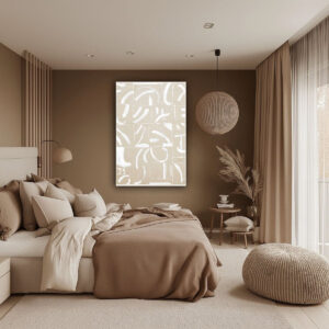 Tranh trừu tượng trang trí phòng ngủ PTR01213