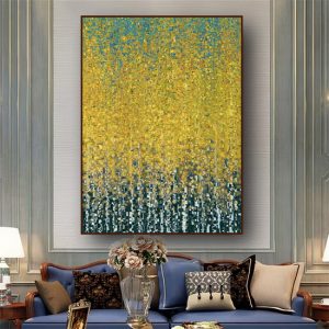 Tranh trườu tượng rừng cây trang trí khách sạn PTR01219