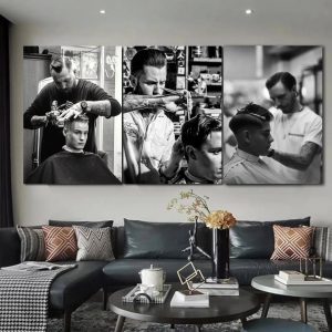 Tranh trang trí Salon Tóc Nam PTR0315