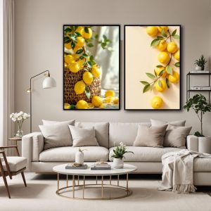 Bộ 2 tranh Chanh Vàng PTR0210