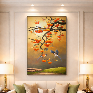 Tranh Cành Lựu Có Chim Hót PTR01247