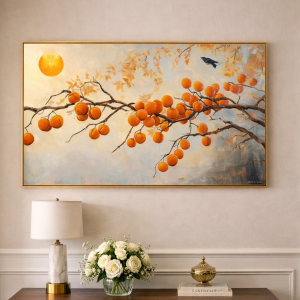 Tranh Cành Hồng Trĩu Quả PTR01247