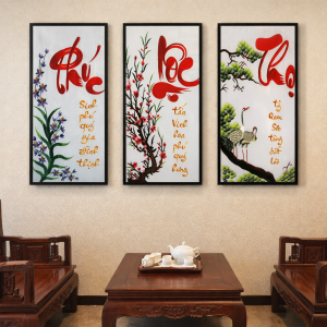 Tranh Phúc Lộc Thọ PTR0319