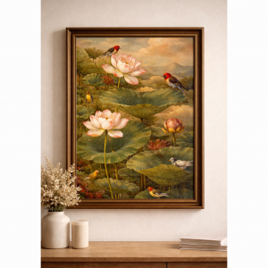 Tranh Treo Tường Khổ Lớn Tranh Liên Hoa VHV0106