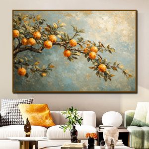 Tranh In Sơn Dầu Ngọc Lựu Bình An PTR01232