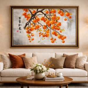 Tranh Khổ Lớn Hồng Đào VHV0105