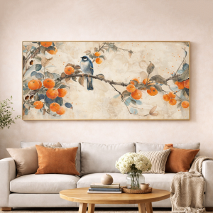 Tranh Cành Hồng Mộc Miên PTR01255