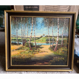 vien khung hoa van nau vang