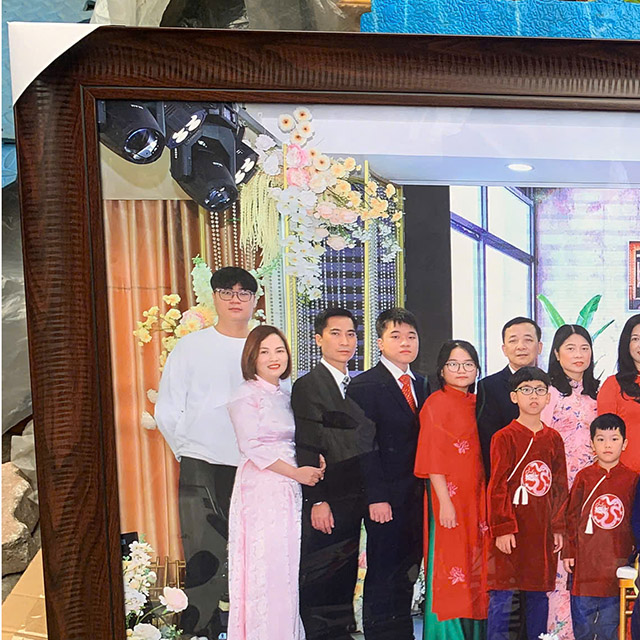 Tranh Nét Đẹp Hà Nội Xưa Làm Quà Tặng VHV0109 5 a mau khung nau ban 6