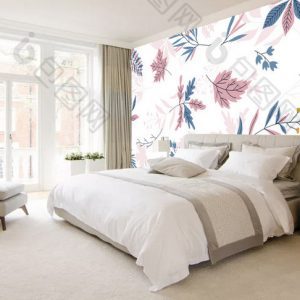 Tranh dán tường trừu tượng lá nghệ thuật TDT971