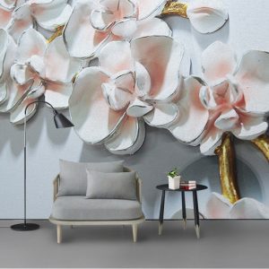 Tranh dán tường 3D hoa nghệ thuật TDT870