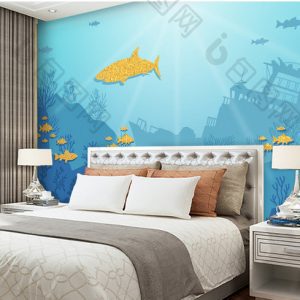 Tranh dán tường đại dương xanh TDT970