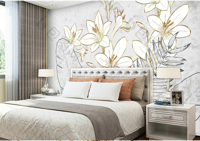 Tranh dán tường hoa nghệ thuật TDT969 1 20m888piCsfT