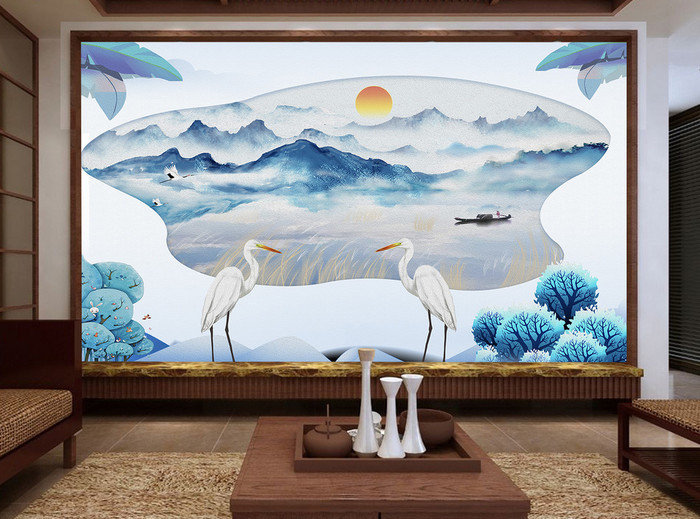 Tranh dán tường phong cảnh sông nước TDT854 1 21r888piCeyN