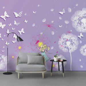 Tranh dán tường 3D vẽ hoạt hình TDT846