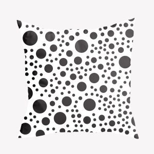 Gối vải họa tiết trừu tượng đen trắng GV0024 11 23 1
