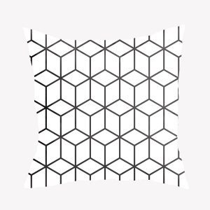 Gối vải họa tiết trừu tượng đen trắng GV0024 10 23 2