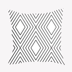 Gối vải họa tiết trừu tượng đen trắng GV0024 7 23 5