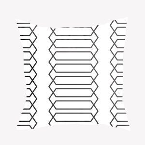 Gối vải họa tiết trừu tượng đen trắng GV0022 11 25 1