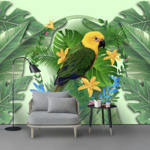 Tranh dán tường 3D thiên nhiên động vật TDTA045