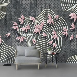 Tranh dán tường trừu tượng 3D TDTA046