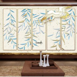 Tranh dán tường 3D phong cảnh sông nước TDTA033