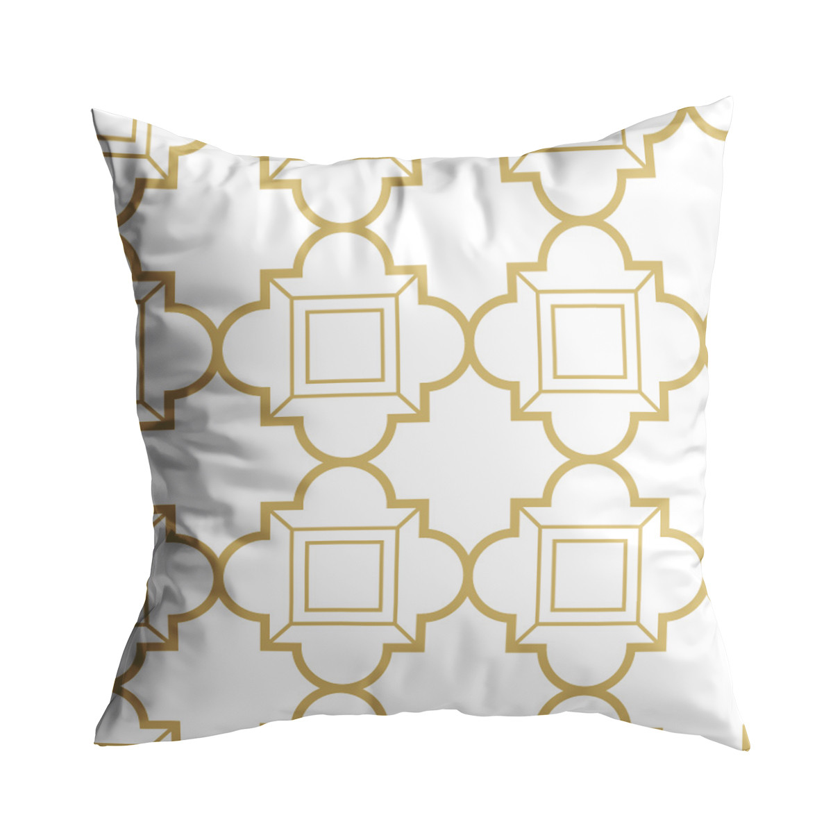 Gối vải họa tiết trừu tượng vàng-trắng GV0015 5 8 1 1
