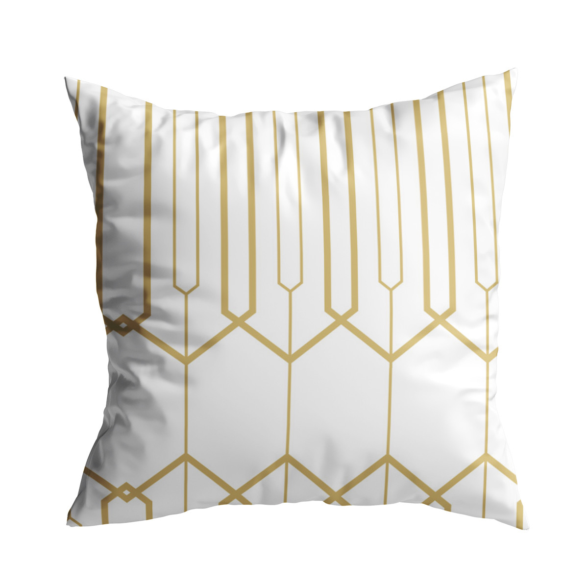 Gối vải họa tiết trừu tượng vàng-trắng GV0015 4 8 2 1