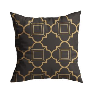 Gối vải họa tiết trừu tượng vàng-đen GV0014 9 9 1 1