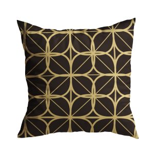 Gối vải họa tiết trừu tượng vàng-đen GV0014 6 9 4