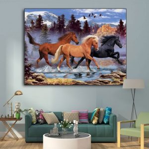 Tranh đơn nghệ thuật sơn dầu động vật CV01003