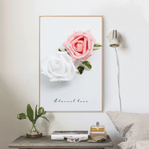 Tranh đơn 3D bông hoa hồng CV01268