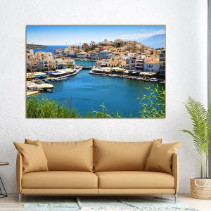 Tranh đơn thành phố ven biển CV01026