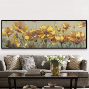 Tranh đơn nghệ thuật hoa vàng CV01059