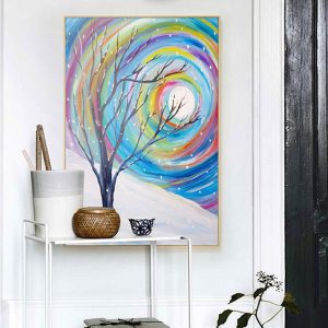 Tranh đơn trừu tượng màu sắc CV01095