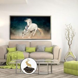 Tranh đơn bạch mã CV01213