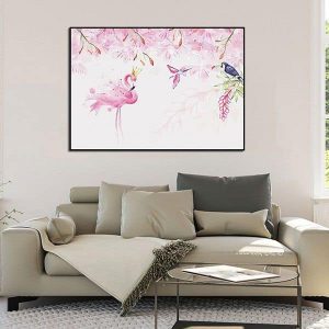 Tranh đơn hồng hạc quý tộc CV01233