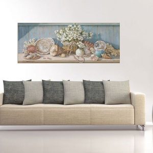 Tranh đơn cổ điển hoa và trang sức CV01292