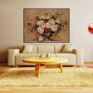 Tranh đơn cổ điển bình hoa CV01295