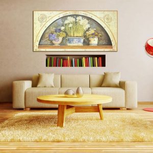 Tranh đơn cổ điển hoa CV01308